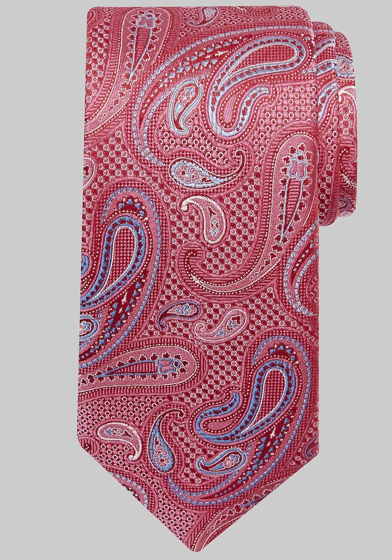 Men's Reserve Collection Textural Paisley Tie at Jos. A. Bank, Fuchsia/Pink,