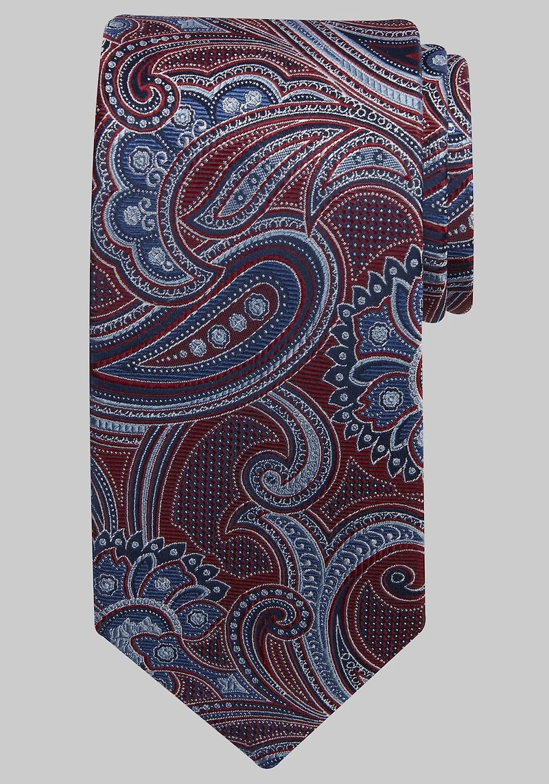 Men's Reserve Collection Natte Paisley Tie at Jos. A. Bank, Red,