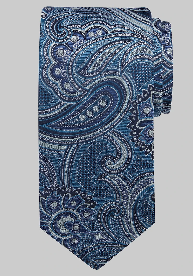 Men's Reserve Collection Natte Paisley Tie at Jos. A. Bank, Multi/Teal,
