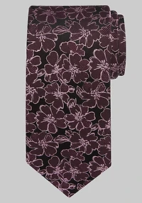 Men's Reserve Collection Silhouette Floral Tie at Jos. A. Bank, Berry/Burgundy,