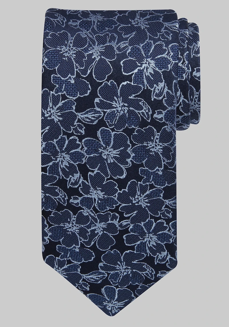 Men's Reserve Collection Silhouette Floral Tie at Jos. A. Bank, Blue/Navy,