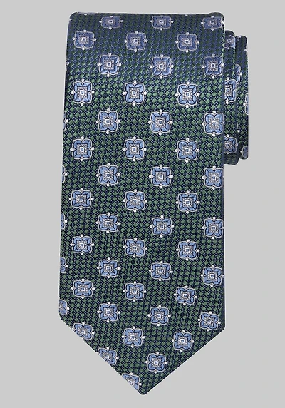 Men's Reserve Collection Natte Neat Medallion Tie at Jos. A. Bank, Green,