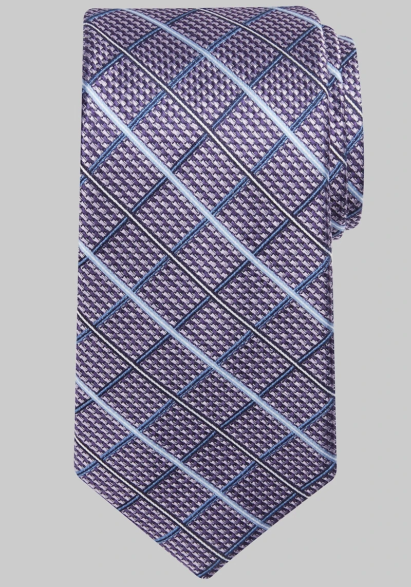 Men's Reserve Collection Plaid Tie at Jos. A. Bank, Purple,