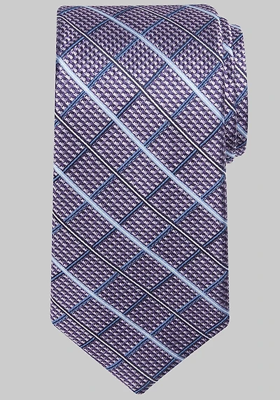 Men's Reserve Collection Plaid Tie at Jos. A. Bank, Purple,