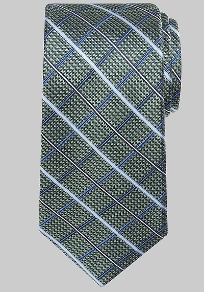 Men's Reserve Collection Plaid Tie at Jos. A. Bank, Green,