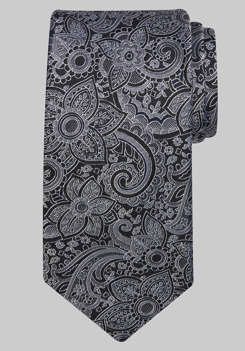 Men's Reserve Collection Botanical Paisley Tie at Jos. A. Bank, Black,