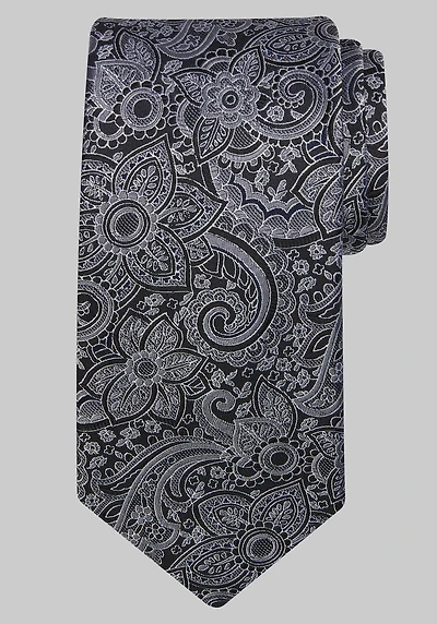 Men's Reserve Collection Botanical Paisley Tie at Jos. A. Bank, Black,