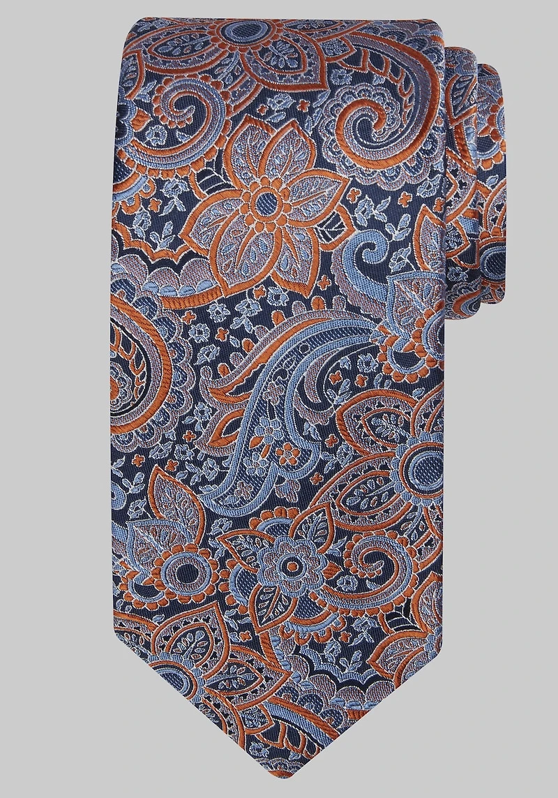 Men's Reserve Collection Botanical Paisley Tie at Jos. A. Bank, Orange,