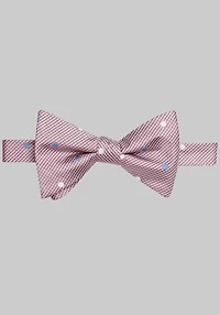 Men's Jos. A. Bank Houndstooth & Dot Pre-Tied Bow Tie at Jos. A. Bank, Pink,