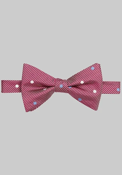 Men's Jos. A. Bank Houndstooth & Dot Pre-Tied Bow Tie at Jos. A. Bank, Red,