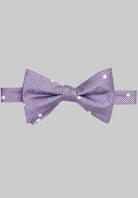 Men's Jos. A. Bank Houndstooth & Dot Pre-Tied Bow Tie at Jos. A. Bank, Purple,