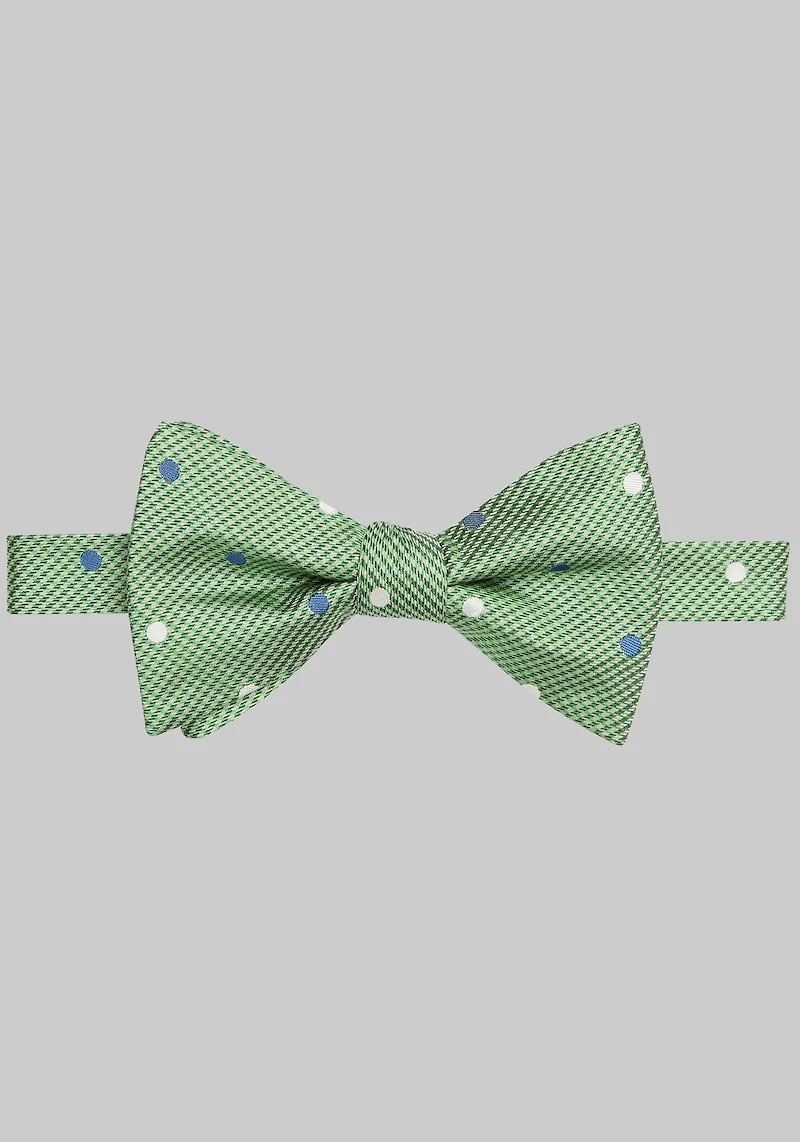 Men's Jos. A. Bank Houndstooth & Dot Pre-Tied Bow Tie at Jos. A. Bank, Green,