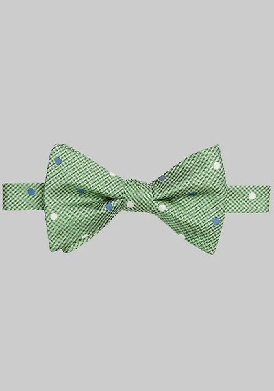 Men's Jos. A. Bank Houndstooth & Dot Pre-Tied Bow Tie at Jos. A. Bank, Green,