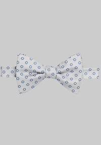 Men's Jos. A. Bank Marguerite Floral Pre-Tied Bow Tie at Jos. A. Bank, Grey/Silver,