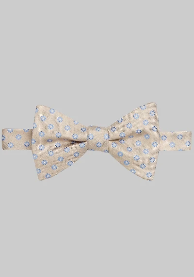 Men's Jos. A. Bank Marguerite Floral Pre-Tied Bow Tie at Jos. A. Bank, Taupe,