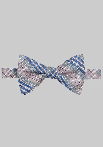 Men's Jos. A. Bank Poppy Plaid Pre-Tied Bow Tie at Jos. A. Bank, Pink,