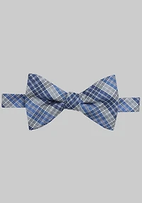 Men's Jos. A. Bank Poppy Plaid Pre-Tied Bow Tie at Jos. A. Bank, Blue,