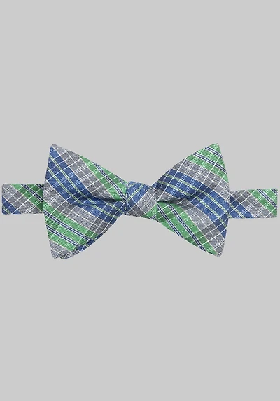 Men's Jos. A. Bank Poppy Plaid Pre-Tied Bow Tie at Jos. A. Bank, Green,