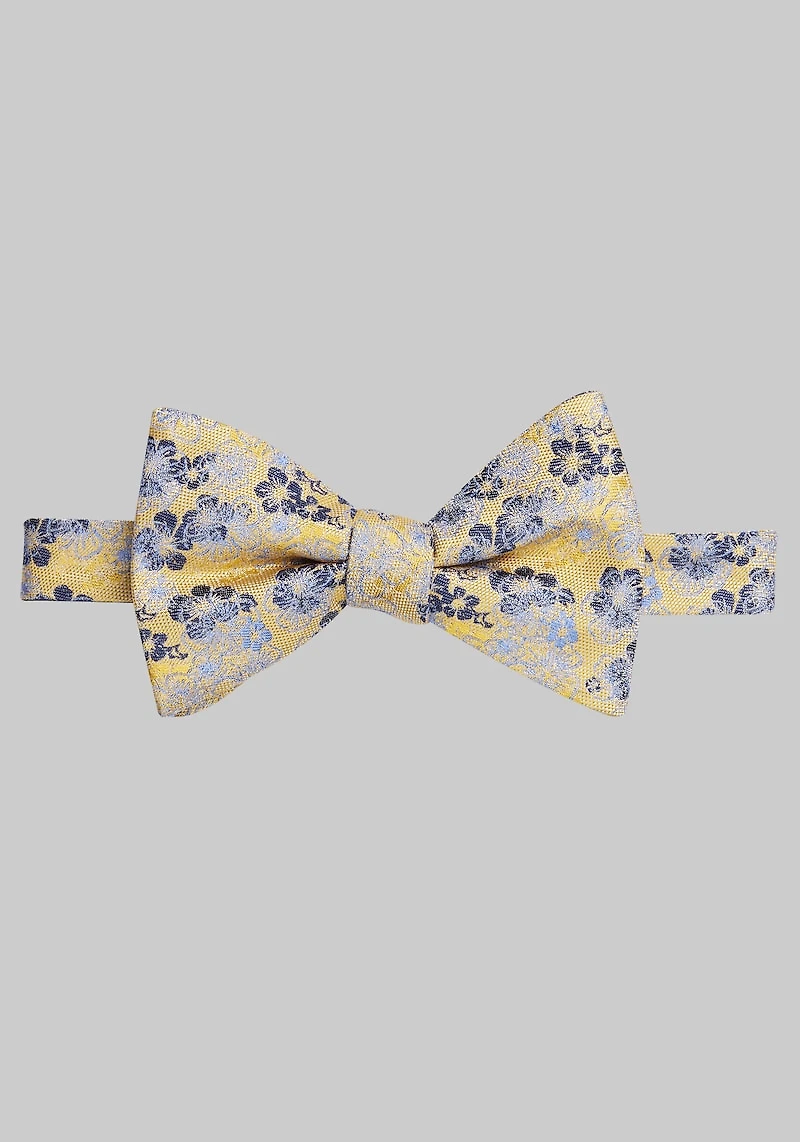 Men's Jos. A. Bank Floral Pre-Tied Bow Tie at Jos. A. Bank, Yellow,