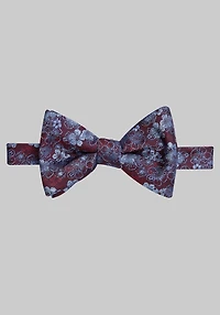 Men's Jos. A. Bank Floral Pre-Tied Bow Tie at Jos. A. Bank, Burgundy,