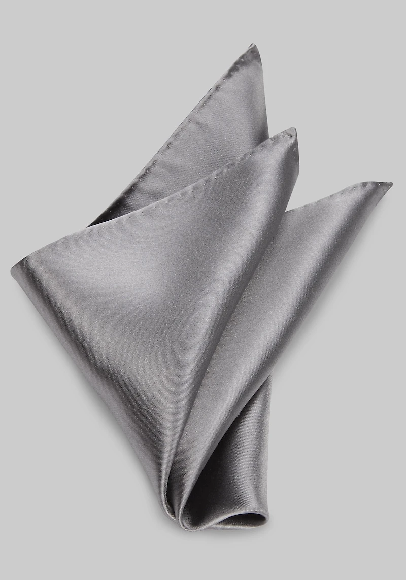 Men's Jos. A. Bank Solid Pocket Square at Jos. A. Bank, Flint Grey,