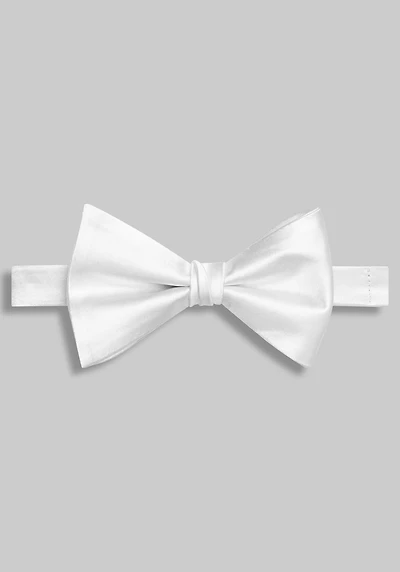 Men's Jos. A. Bank Solid Pre-Tied Big Bow Tie at Jos. A. Bank, Cream/White,