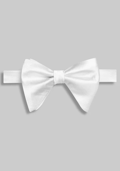 Men's Jos. A. Bank Teardrop Pre-Tied Bow Tie at Jos. A. Bank, Cream/White,