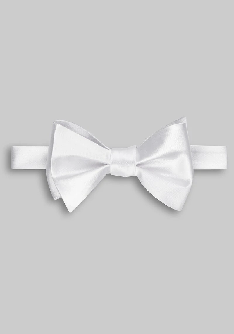 Men's Jos. A. Bank Solid Pre-Tied Bow Tie at Jos. A. Bank, Cream/White,