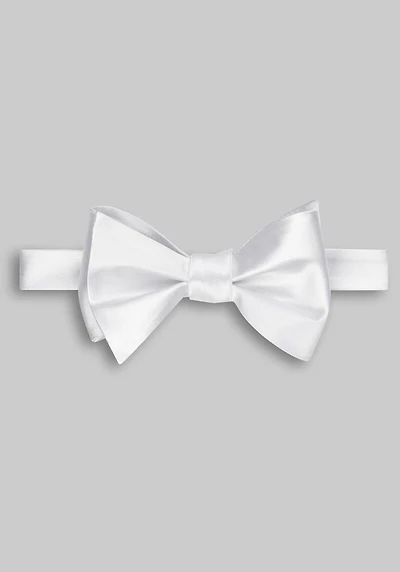 Men's Jos. A. Bank Solid Pre-Tied Bow Tie at Jos. A. Bank, Cream/White,