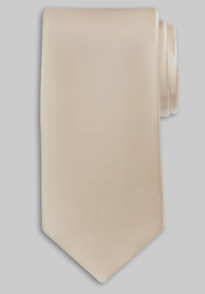 Men's Jos. A. Bank Solid Silk Tie at Jos. A. Bank, Champagne/Gold,