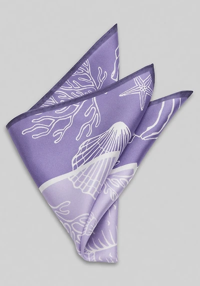 Men's Jos. A. Bank Ocean Pocket Square at Jos. A. Bank, Purple/Lavender,