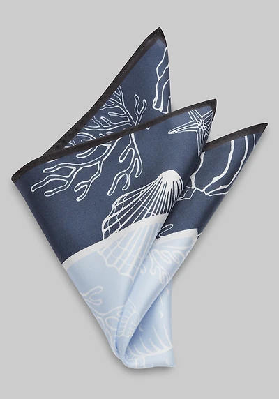 Men's Jos. A. Bank Ocean Pocket Square at Jos. A. Bank, Navy/Blue,