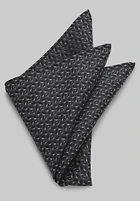 Men's Jos. A. Bank Micro Leaf Pocket Square at Jos. A. Bank, Black,