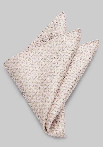 Men's Jos. A. Bank Micro Leaf Pocket Square at Jos. A. Bank, Light Pink,
