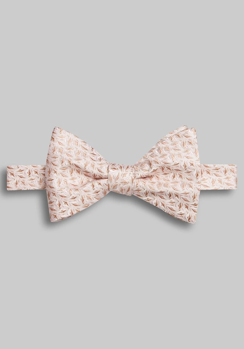 Men's Jos. A. Bank Micro Leaf Pre-Tied Big Bow Tie at Jos. A. Bank, Light Pink,