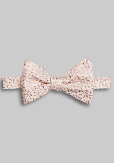 Men's Jos. A. Bank Micro Leaf Pre-Tied Big Bow Tie at Jos. A. Bank, Light Pink,