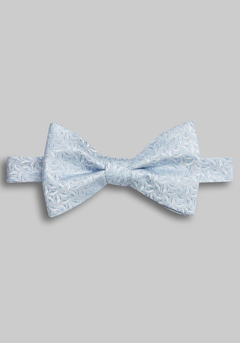Men's Jos. A. Bank Micro Leaf Pre-Tied Big Bow Tie at Jos. A. Bank, Ice Blue,