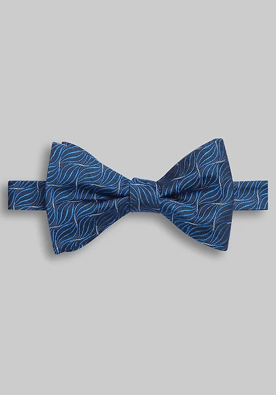 Men's Jos. A. Bank Wavy Diamond Pre-Tied Big Bow Tie at Jos. A. Bank, Blue/Royal,