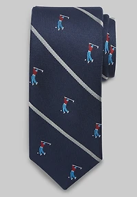 Men's Jos. A. Bank Striped Golfer Tie at Jos. A. Bank, Blue/Navy,