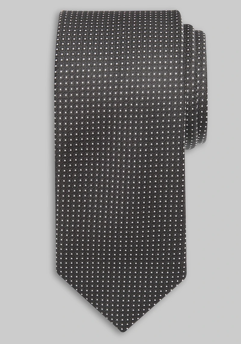 Men's Jos. A. Bank Pin Dot Boxed Tie at Jos. A. Bank, Black/White,