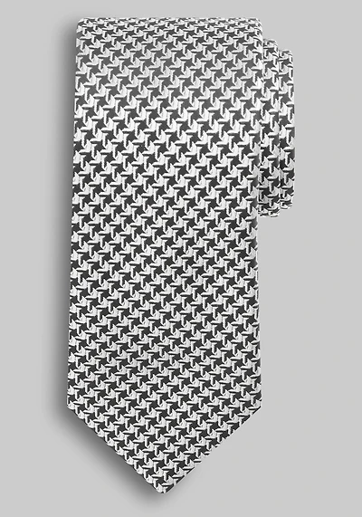Men's Jos. A. Bank Big Houndstooth Tie at Jos. A. Bank, Black/White,