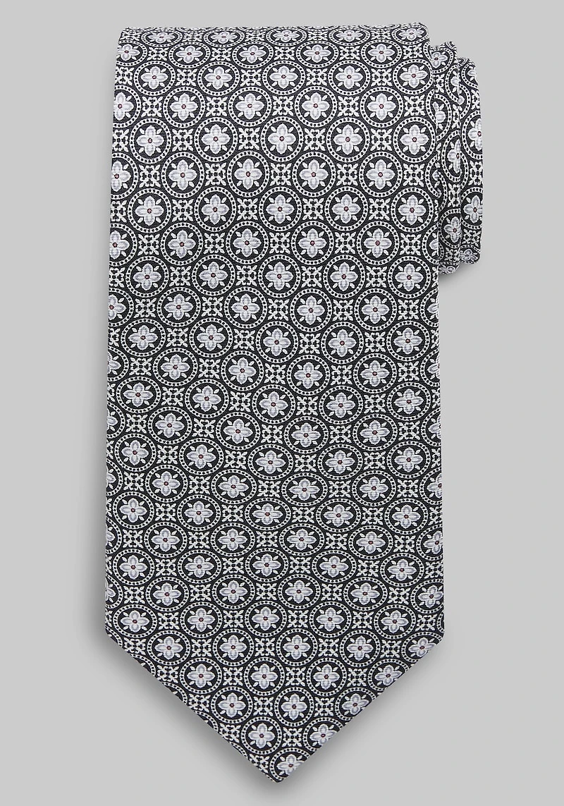 Men's Traveler Collection Modern Medallion Tie at Jos. A. Bank, Black,