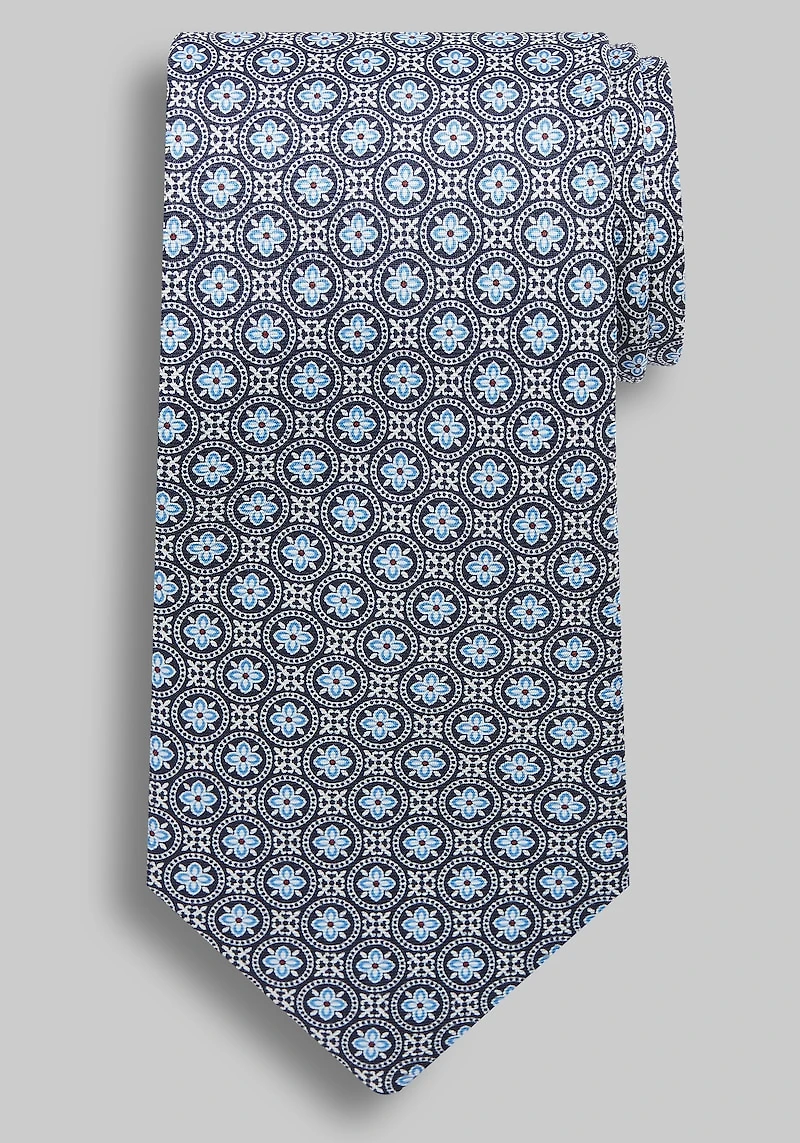 Men's Traveler Collection Modern Medallion Tie at Jos. A. Bank, Blue/Navy,