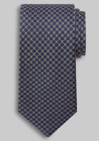 Men's Traveler Geo Squares Tie at Jos. A. Bank, Orange,