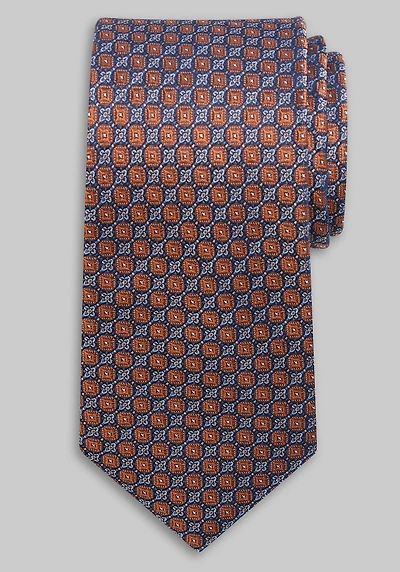 Men's Traveler Collection Connected Geo Tie at Jos. A. Bank, Orange/Rust,
