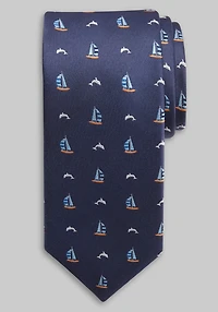 Men's Jos. A. Bank Sailboats & Dolphins Tie at Jos. A. Bank, Blue/Navy,