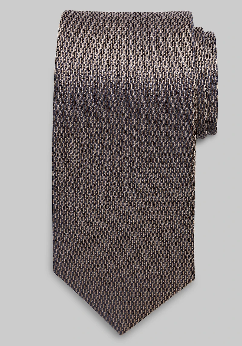 Men's Traveler Mini Bars Neat Tie at Jos. A. Bank, Brown,