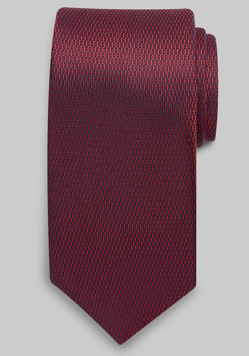 Men's Traveler Mini Bars Neat Tie at Jos. A. Bank, Red,