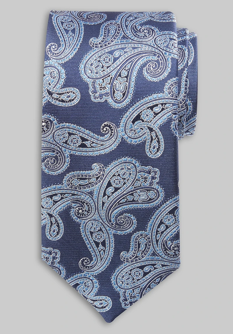 Men's Traveler Collection Classic Paisley Tie at Jos. A. Bank, Blue/Navy,