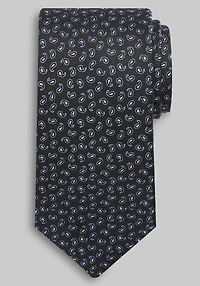 Men's Traveler Collection Mini Paisley Tie at Jos. A. Bank, Black,